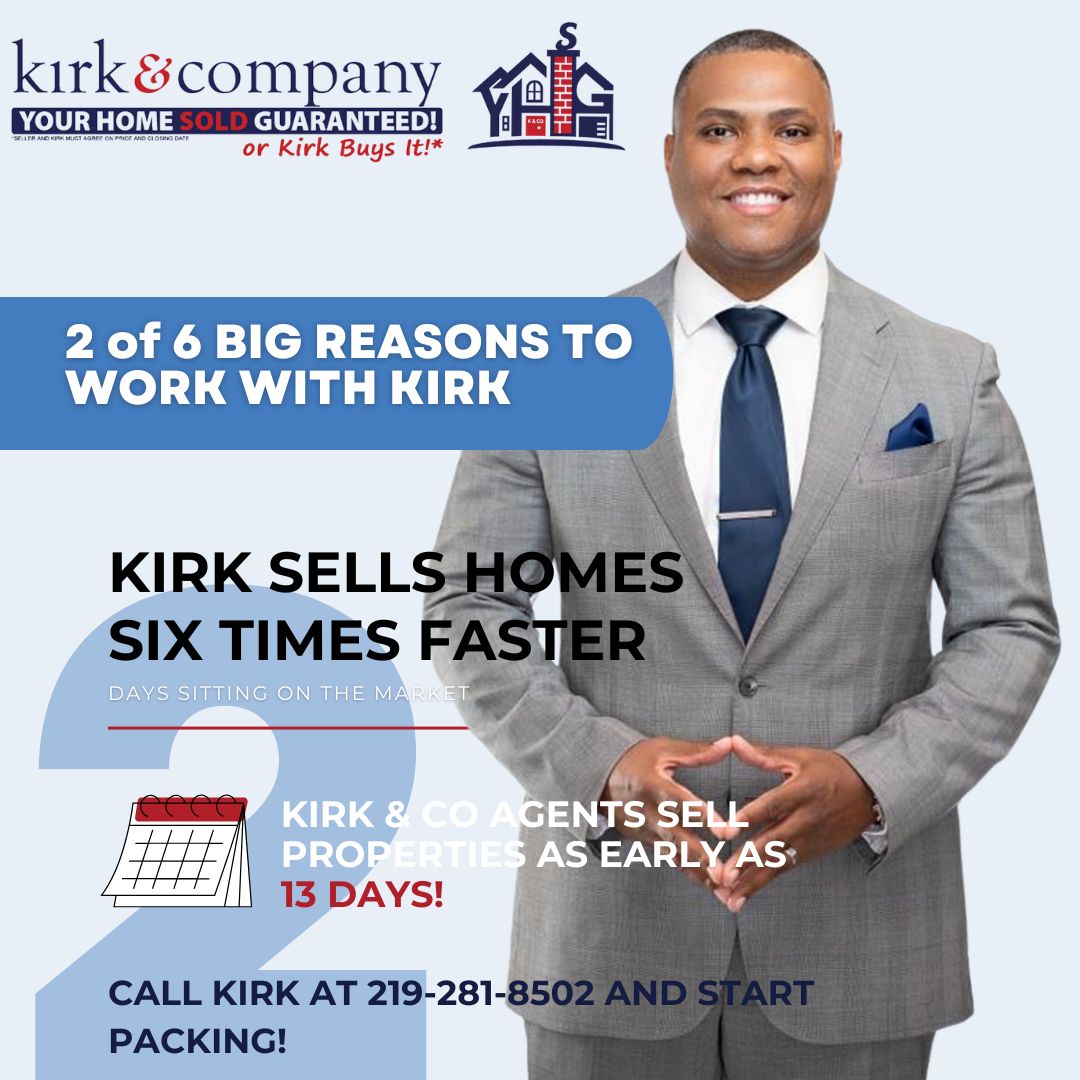 2 of 6 BIG REASONS to Work w/KIRK to Sell YOUR Home..