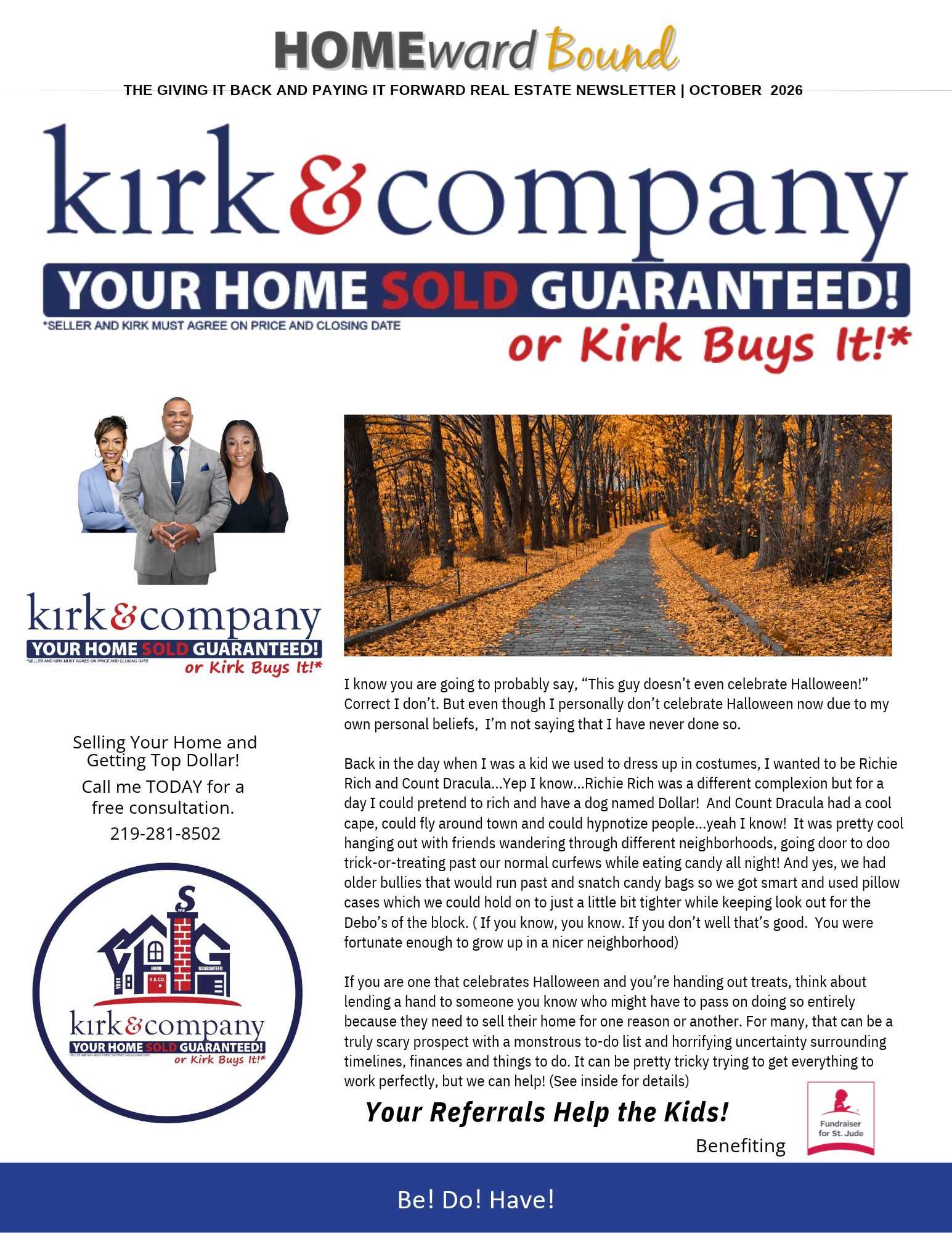 October 2026 Homeward Bound Newsletter - It's getting SCARY OUT HERE!!